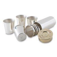 SHOT CUPS in Silver Shot Cartridge Design