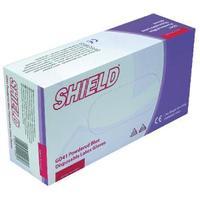Shield Powdered Blue Large Latex Gloves Pack of 100 GD41