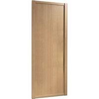 shaker natural oak effect sliding wardrobe door h2220 mm w914 mm