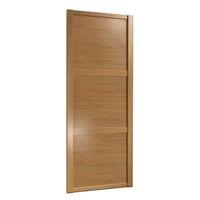 shaker natural oak effect sliding wardrobe door h2220 mm w610 mm