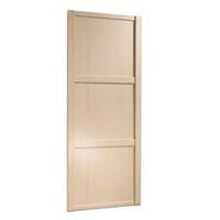 Shaker Natural Maple Effect Sliding Wardrobe Door (H)2220 mm (W)610 mm