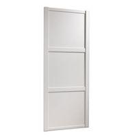 shaker white sliding wardrobe door h2220 mm w610 mm