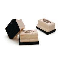 Show-me Wooden Handled Mini Felt Whiteboard Eraser Pack of 30 WME30