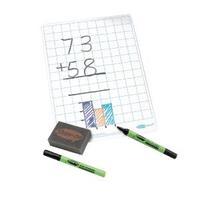Show-me Super Tough A4 Squared Whiteboard Pack of 35 CSRG