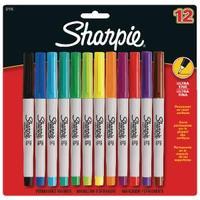 Sharpie Assorted Markers Ultra Fine Pack of 12 S0941891