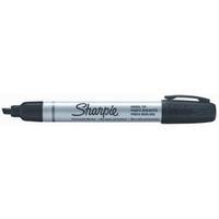 Sharpie Metal Permanent Black Chisel Tip Marker Pack of 12 S0945770