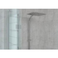 Shower Cubicle Kit 1000mm x 1000m Tegular Grey