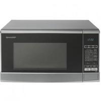 Sharp R270SLM Compact Microwave Oven in Silver 800W 20 litre