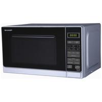 Sharp R272SLM Compact Microwave Oven in Silver 800W 20 litre