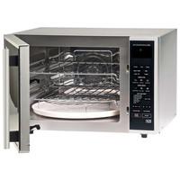 Sharp R959SLMAA Extra Large Combi Microwave Oven in Silver 900W 40L