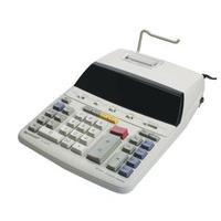 Sharp White 12-Digit Fluorescent Display Printing Calculator EL-1607P