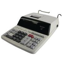 sharp white 12 digit fluorescent display printing calculator el2607pgy