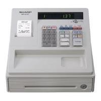 Sharp XE-A137 Cash Register Black XEA137WH