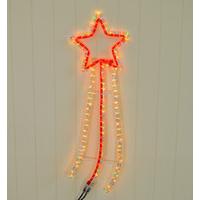 shooting star multi coloured rope light by kingfisher