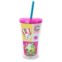 Shopkins Chiller Cup With Straw, Pink