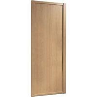 shaker natural oak effect sliding wardrobe door h2220 mm w610 mm