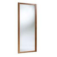 Shaker Full Length Mirror Natural Walnut Effect Sliding Wardrobe Door (H)2220 mm (W)610 mm