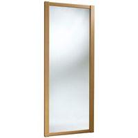 Shaker Mirrored Natural Traditional Oak Effect Sliding Wardrobe Door (H)2220 mm (W)762 mm