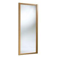 Shaker Full Length Mirror Natural Oak Effect Sliding Wardrobe Door (H)2220 mm (W)610 mm