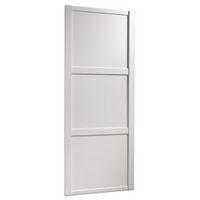 shaker white sliding wardrobe door h2220 mm w762 mm