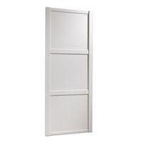 Shaker White Wood Effect Sliding Wardrobe Door (H)2220 mm (W)914 mm