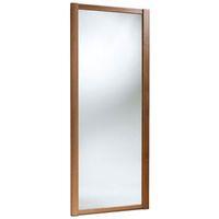 shaker full length mirror natural walnut effect sliding wardrobe door  ...