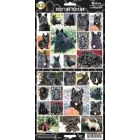 Sheet Of 27 Scottish Terrier Stickers