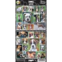 Sheet Of 27 Boxer Dog Stickers