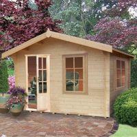 shire bucknells 28mm log cabin 12x8