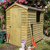 Shire Pressure Treated Overlap Garden Shed 6x4