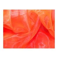 Sheer Organza Dress Fabric Flo Orange