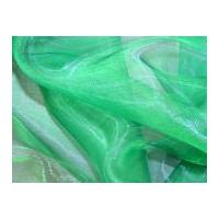 Sheer Organza Dress Fabric Bright Green