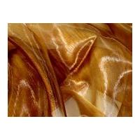 Sheer Organza Dress Fabric Brown