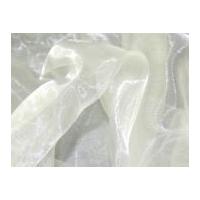 Sheer Organza Dress Fabric Ivory