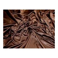 Shimmer Knitted Polyester Dress Fabric Dark Brown