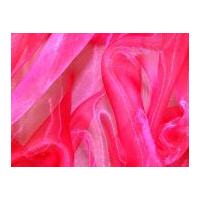 Sheer Organza Dress Fabric Cerise Pink