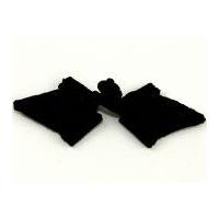 Shell Chinese Button Frog Fasteners Black