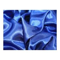 Shimmer Crepe Like Satin Dress Fabric Royal Blue