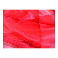 Sheer Organza Dress Fabric Red