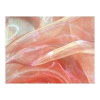 Sheer Organza Dress Fabric Peach