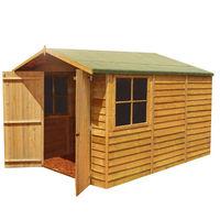 shire shire 4 x 6 overlap apex double door shed