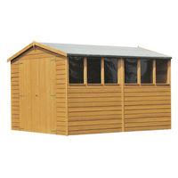 Shire Shire 12\' x 6\' Overlap Apex Double Door Shed