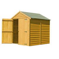 Shire Shire 6\' x 6\' Overlap Apex Double Door Shed