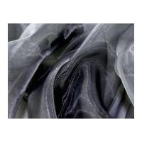 sheer organza dress fabric dark grey