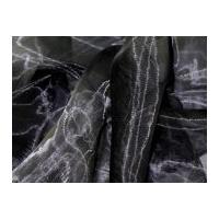 Sheer Organza Dress Fabric Black