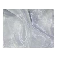 Sheer Organza Dress Fabric Silver