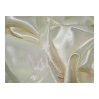 Shimmer Crepe Like Satin Dress Fabric Ivory