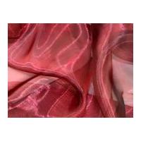 Sheer Organza Dress Fabric Wine