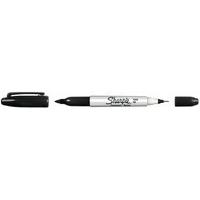 sharpie twin tip marker black s0750900