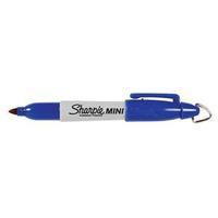 Sharpie Mini Permanent Marker Portable Fine Tip (Assorted Black-Blue-Red-Green) Wallet of 4 Pens